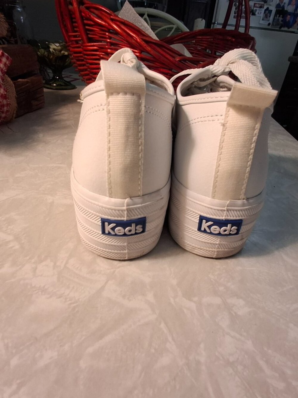 Keds 7.5 Triple Up Leather Women's Sneakers Shoes - Picture 7 of 11